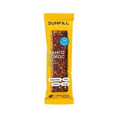 Батончик SunFill Манго-кокос 35 г batonchik-4 фото