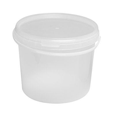 Пластиковое ведро 3 л прозрачное пищевая тара оптом для меда vidro_prozore_3L фото