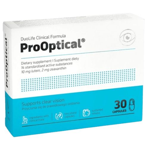 Средство для защиты глаз DuoLife Clinical Formula ProOptical 30 капсул duolife-prooptical фото