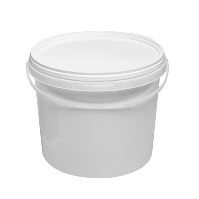 Пластиковое ведро 10 литров белое пищевая тара оптом для меда vidro_bile_10L фото