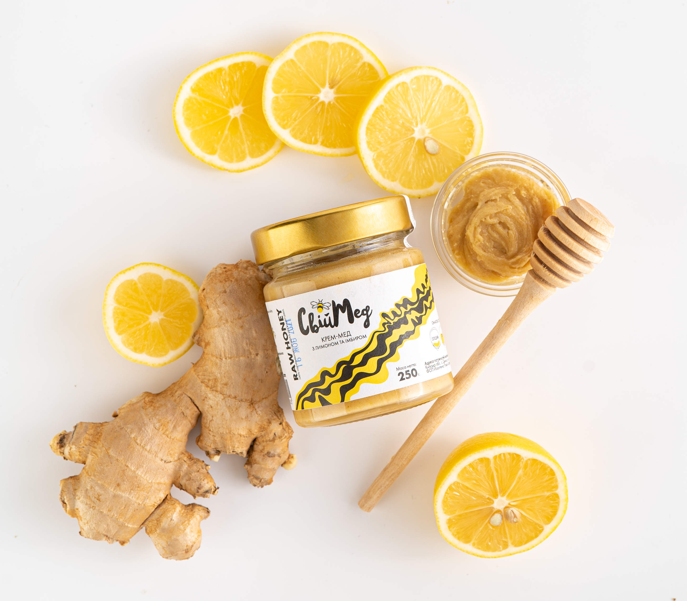 Крем-мед с имбирем и лимоном